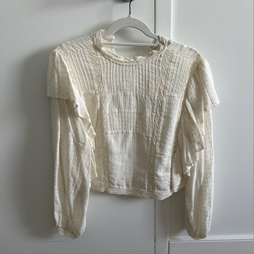 Bone White Blouse